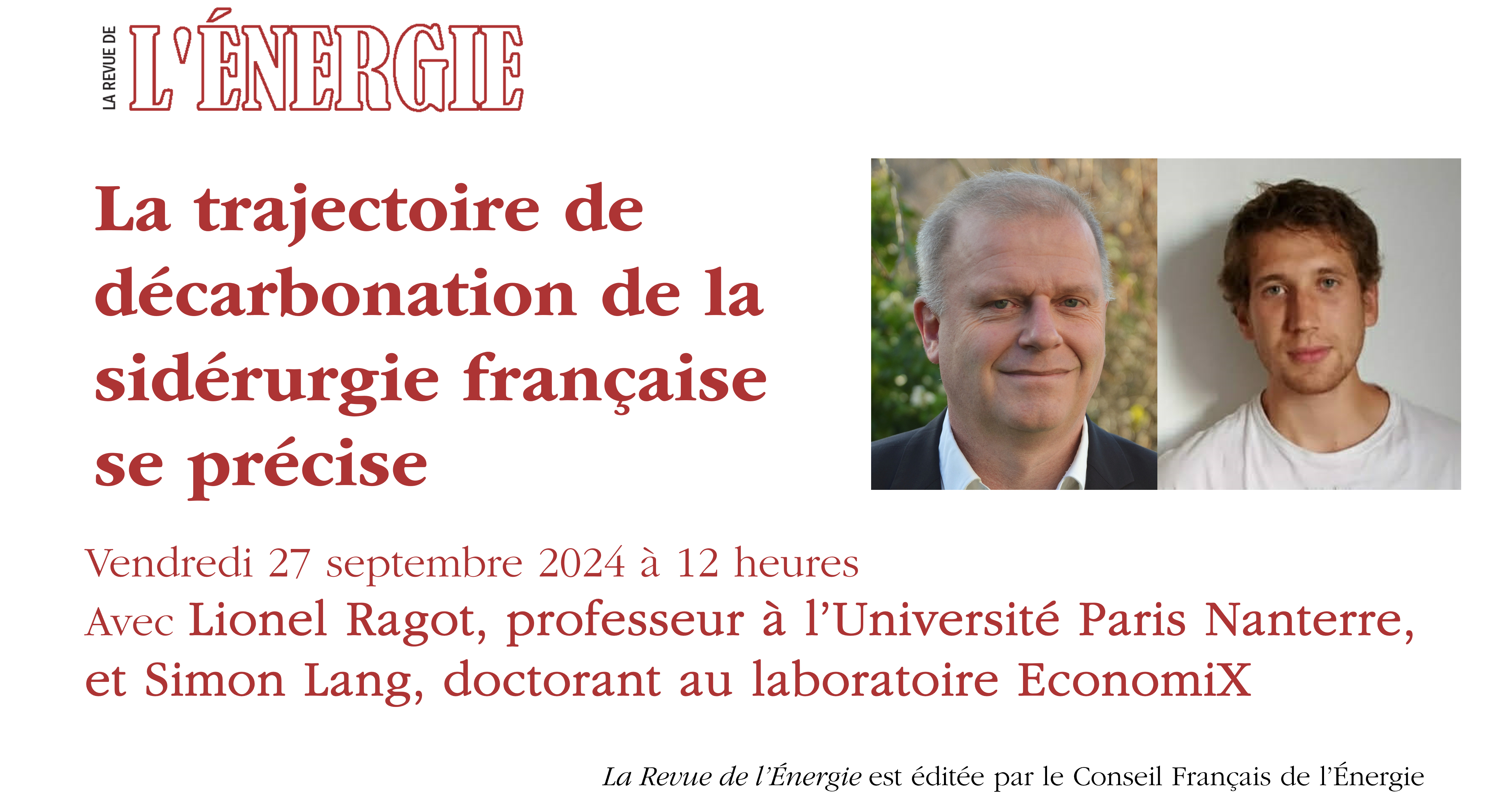 Lire la suite à propos de l’article Les invités de la revue | L.Ragot et S.Lang