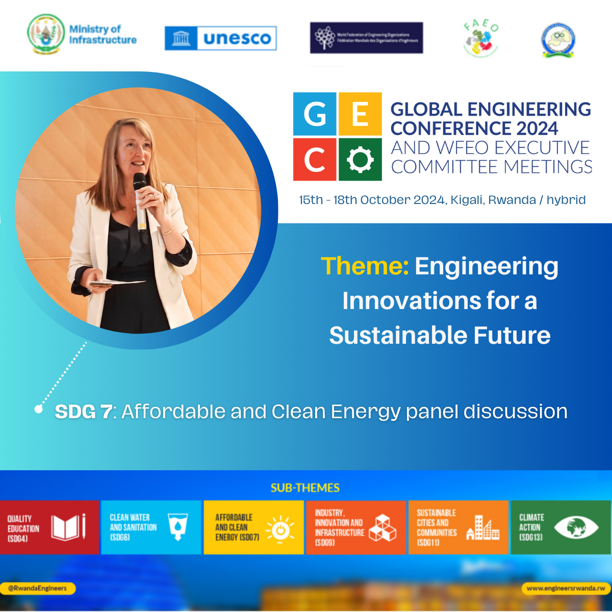 Lire la suite à propos de l’article Global Engineering Conference 2024 en collaboration avec la World Federation of Engineering Organizations (WFEO)